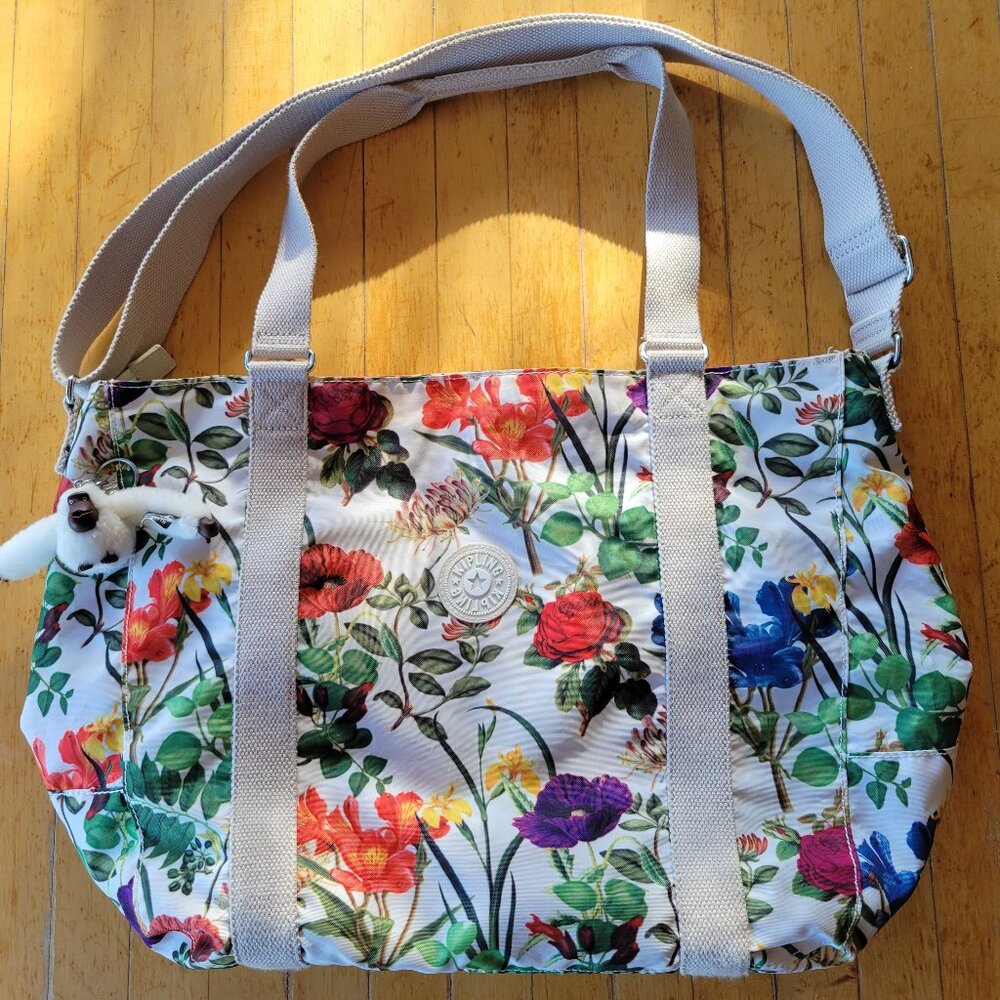 Kipling Gwennyth Shoulder Bag with Monkey Key Chain